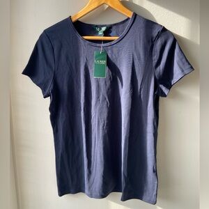 Ralph Lauren navy cotton tee NWT